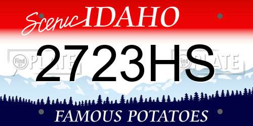 2723HS Idaho License Plate
