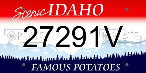 27291V Idaho License Plate