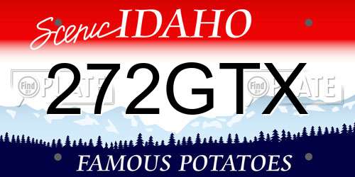 272GTX Idaho License Plate