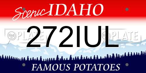 272IUL Idaho License Plate