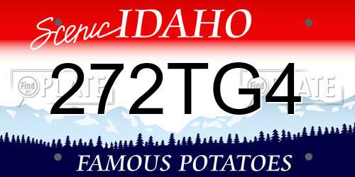 272TG4 Idaho License Plate