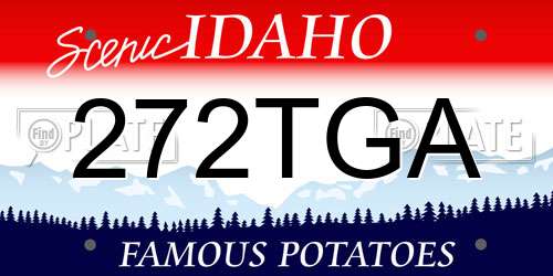 272TGA Idaho License Plate