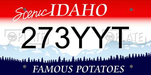 273YYT Idaho License Plate