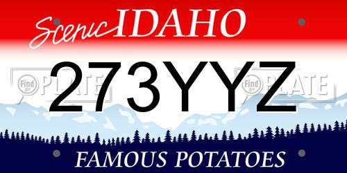 273YYZ Idaho License Plate