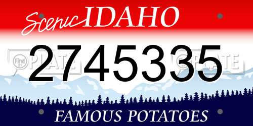 2745335 Idaho License Plate