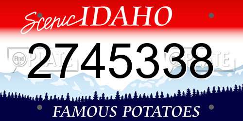 2745338 Idaho License Plate