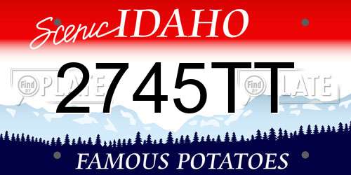 2745TT Idaho License Plate