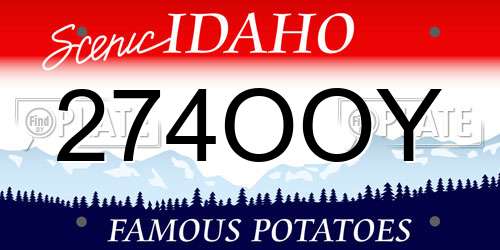 274OOY Idaho License Plate
