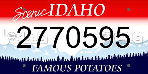 2770595 Idaho License Plate