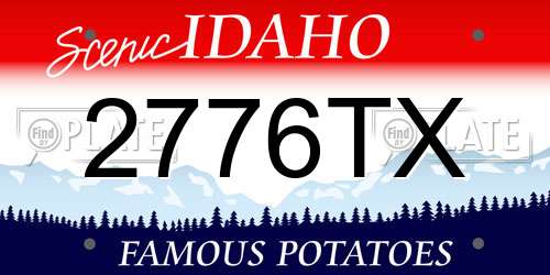 2776TX Idaho License Plate