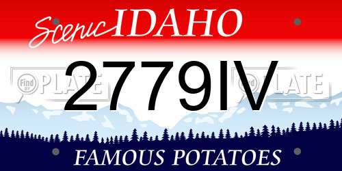 2779IV Idaho License Plate