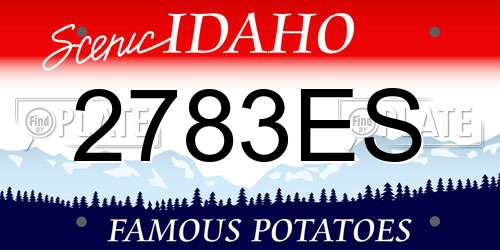 2783ES Idaho License Plate