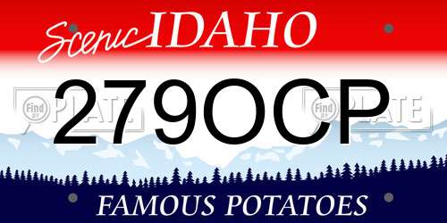 279OCP Idaho License Plate