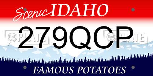 279QCP Idaho License Plate