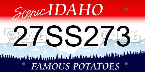 27SS273 Idaho License Plate