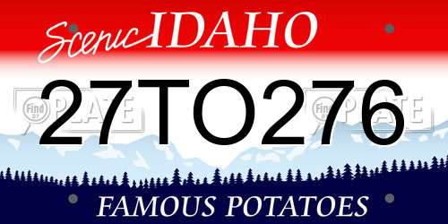 27TO276 Idaho License Plate