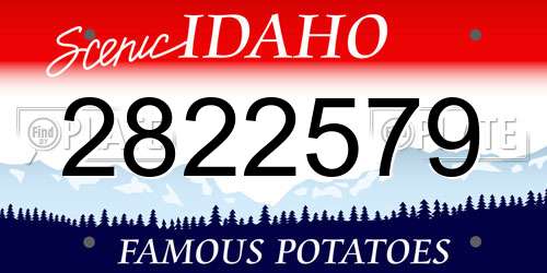 2822579 Idaho License Plate
