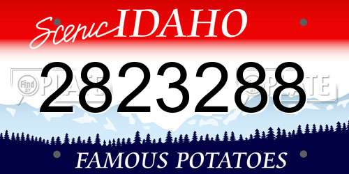 2823288 Idaho License Plate