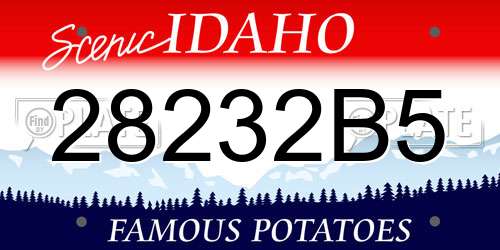 28232B5 Idaho License Plate