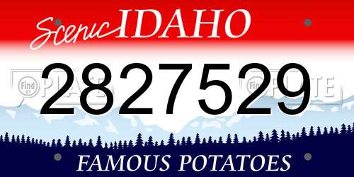 2827529 Idaho License Plate