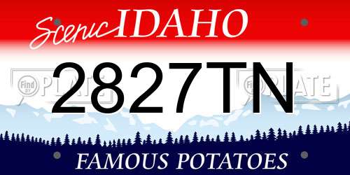 2827TN Idaho License Plate