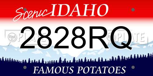 2828RQ Idaho License Plate