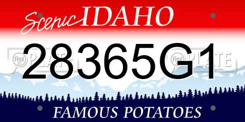 28365G1 Idaho License Plate