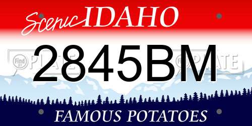2845BM Idaho License Plate