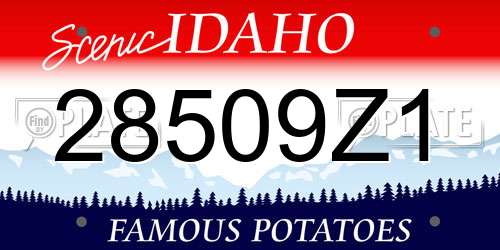 28509Z1 Idaho License Plate