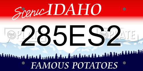 285ES2 Idaho License Plate