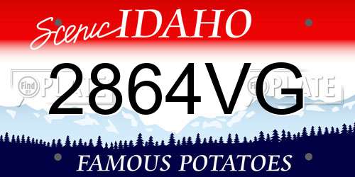 2864VG Idaho License Plate