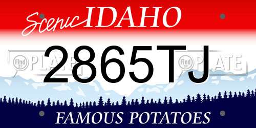2865TJ Idaho License Plate