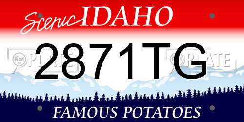 2871TG Idaho License Plate