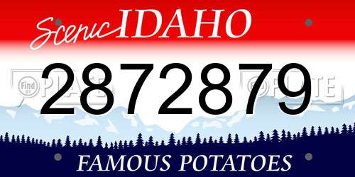 2872879 Idaho License Plate