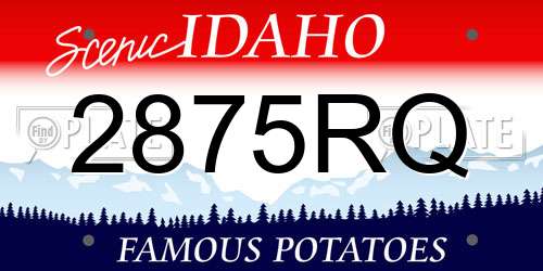 2875RQ Idaho License Plate