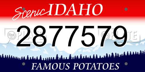 2877579 Idaho License Plate