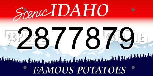2877879 Idaho License Plate