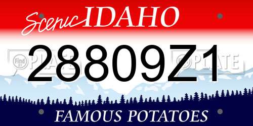 28809Z1 Idaho License Plate