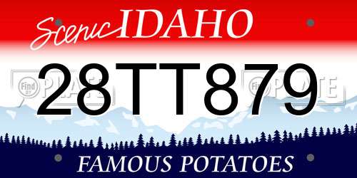 28TT879 Idaho License Plate