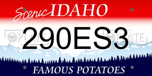 290ES3 Idaho License Plate