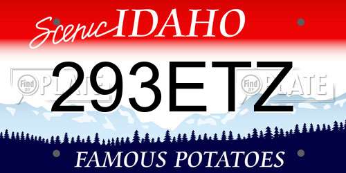 293ETZ Idaho License Plate