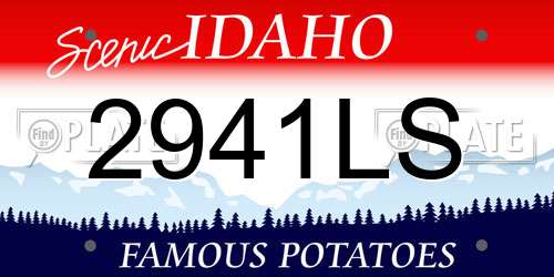 2941LS Idaho License Plate
