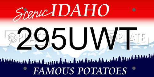 295UWT Idaho License Plate