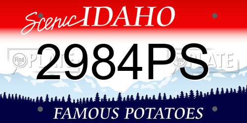 2984PS Idaho License Plate