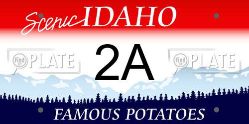 2A Idaho License Plate