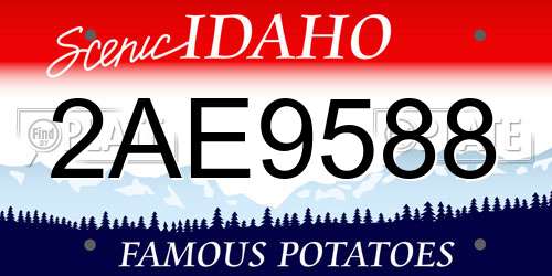 2AE9588 Idaho License Plate