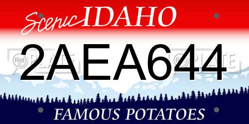 2AEA644 Idaho License Plate