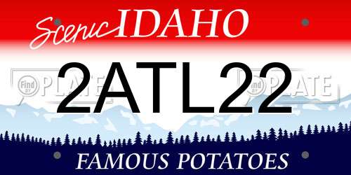 2ATL22 Idaho License Plate