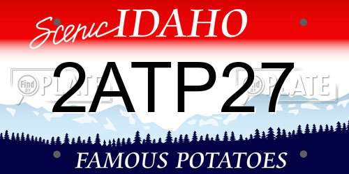 2ATP27 Idaho License Plate