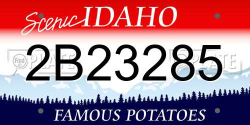 2B23285 Idaho License Plate